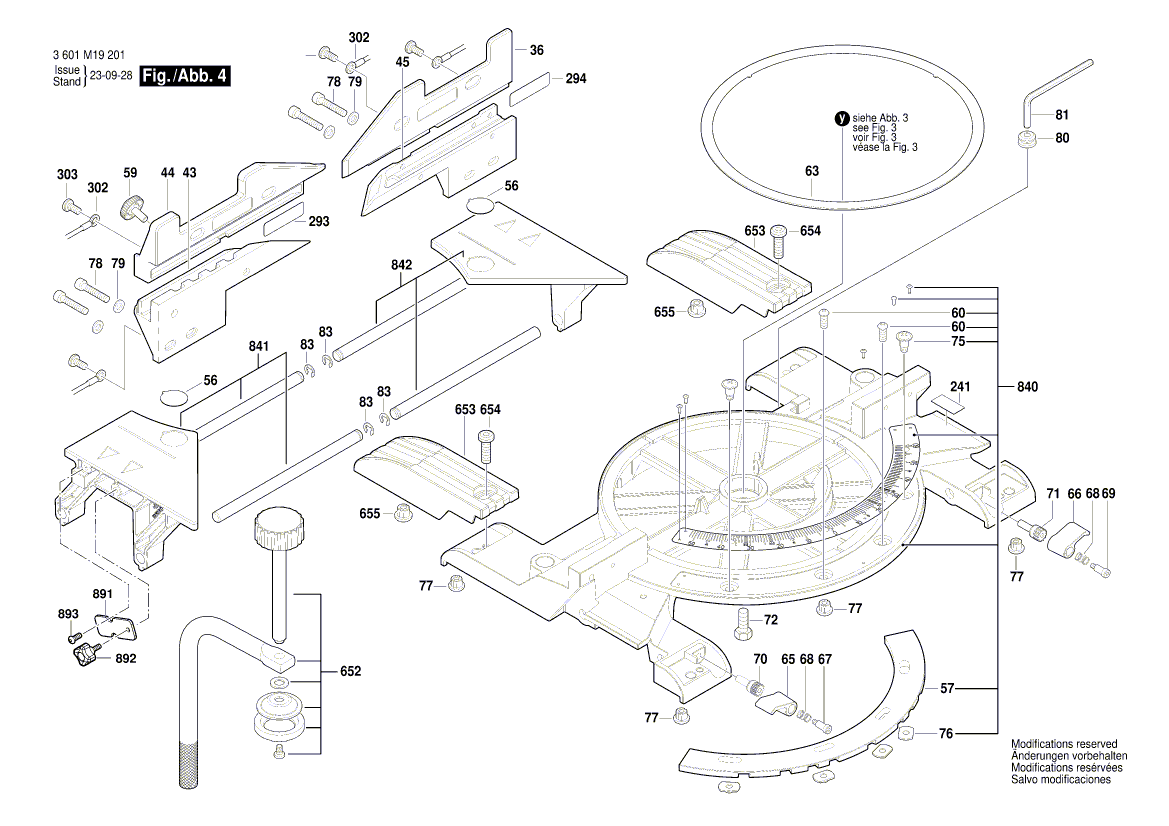 New Genuine Bosch 1609BN0285 Nameplate