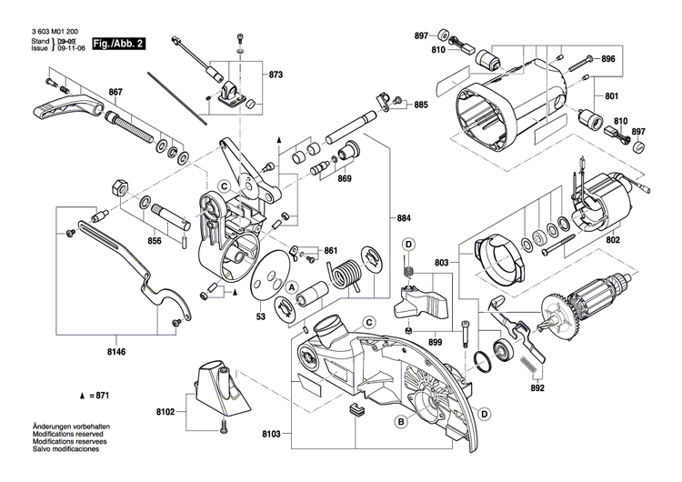 New Genuine Bosch 1609BP7199 Safety Cover