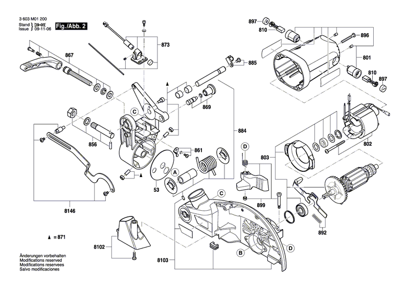 New Genuine Bosch 1609BP7219 Set Of Handles