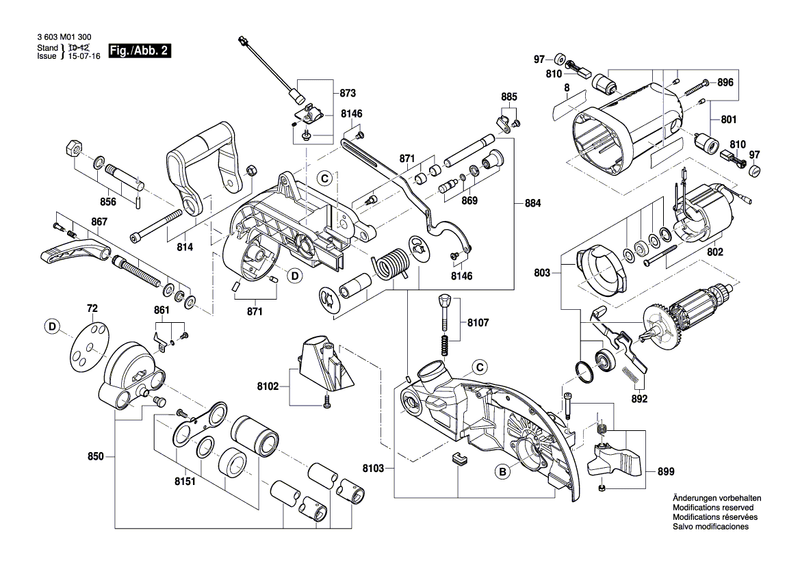 New Genuine Bosch 1609BP7372 Saw Table