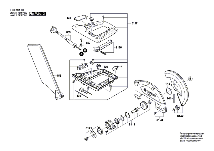 New Genuine Bosch 1609BP7373 Lever