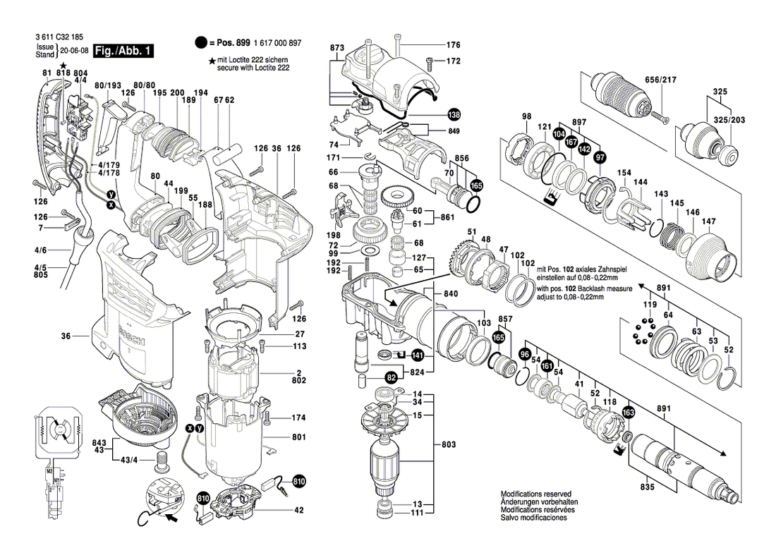 New Genuine Bosch 1610101626 Supporting Disc