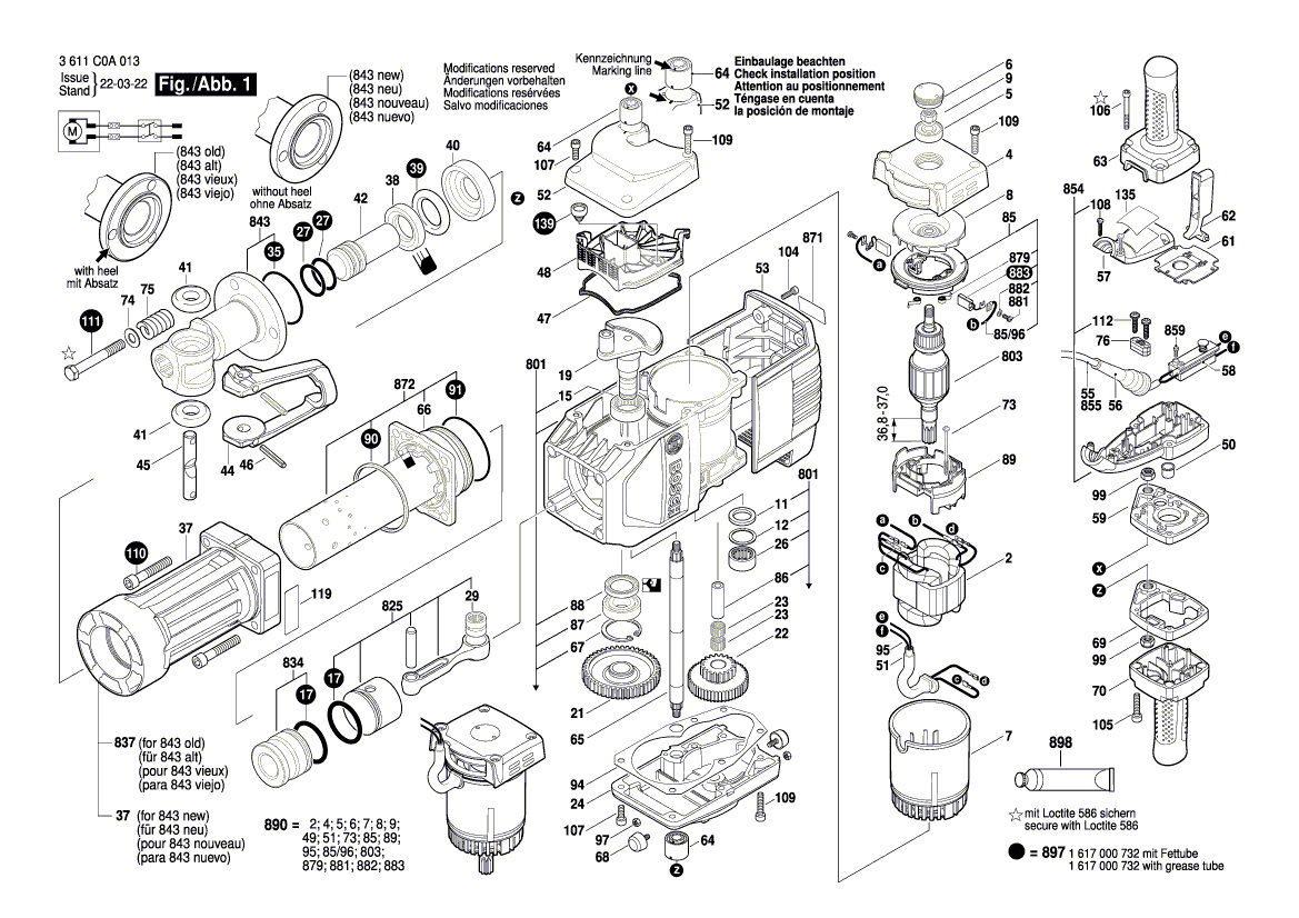 New Genuine Bosch 1610102616 Supporting Disc