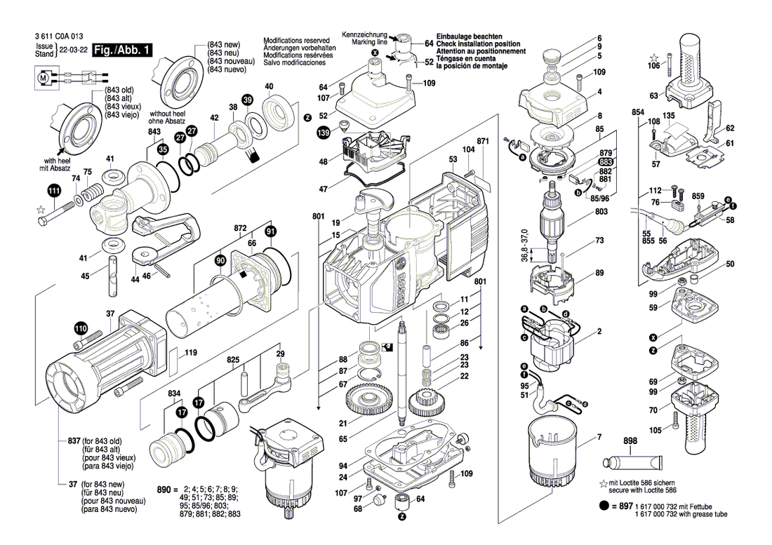 New Genuine Bosch 1610102616 Supporting Disc
