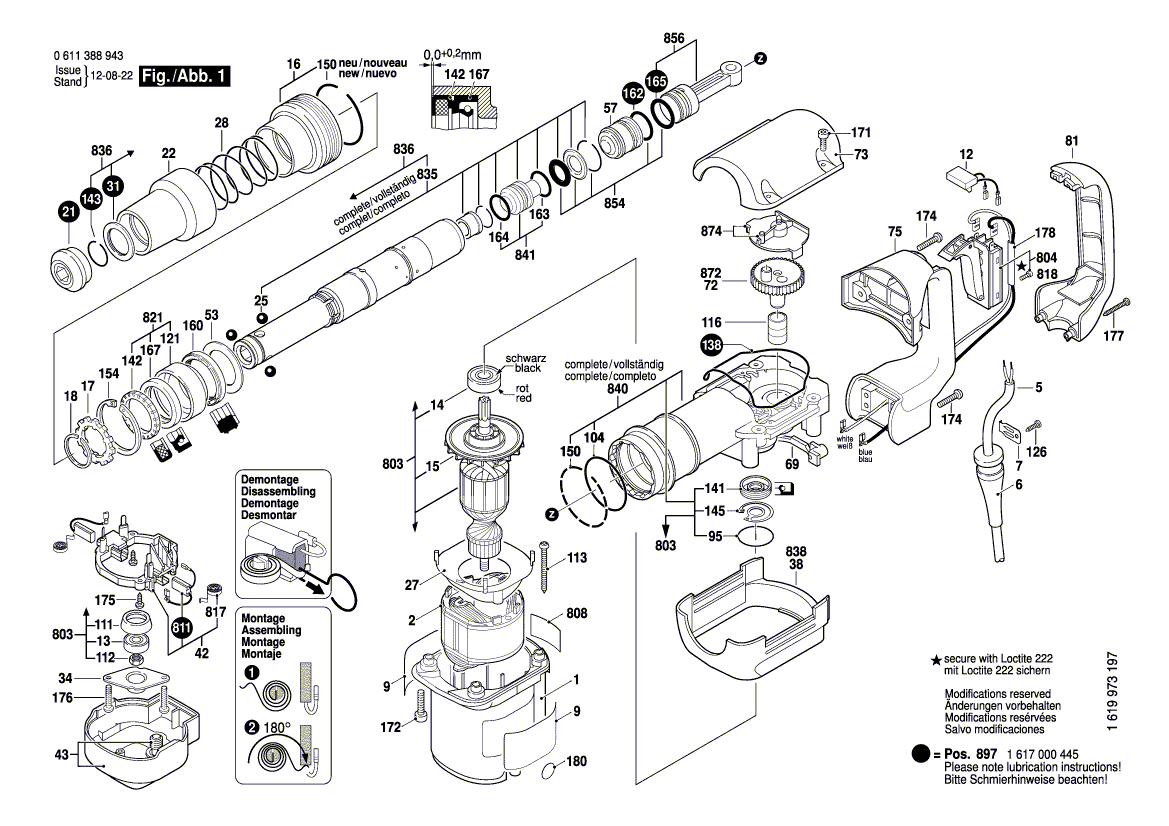 New Genuine Bosch 1610103022 Supporting Disc