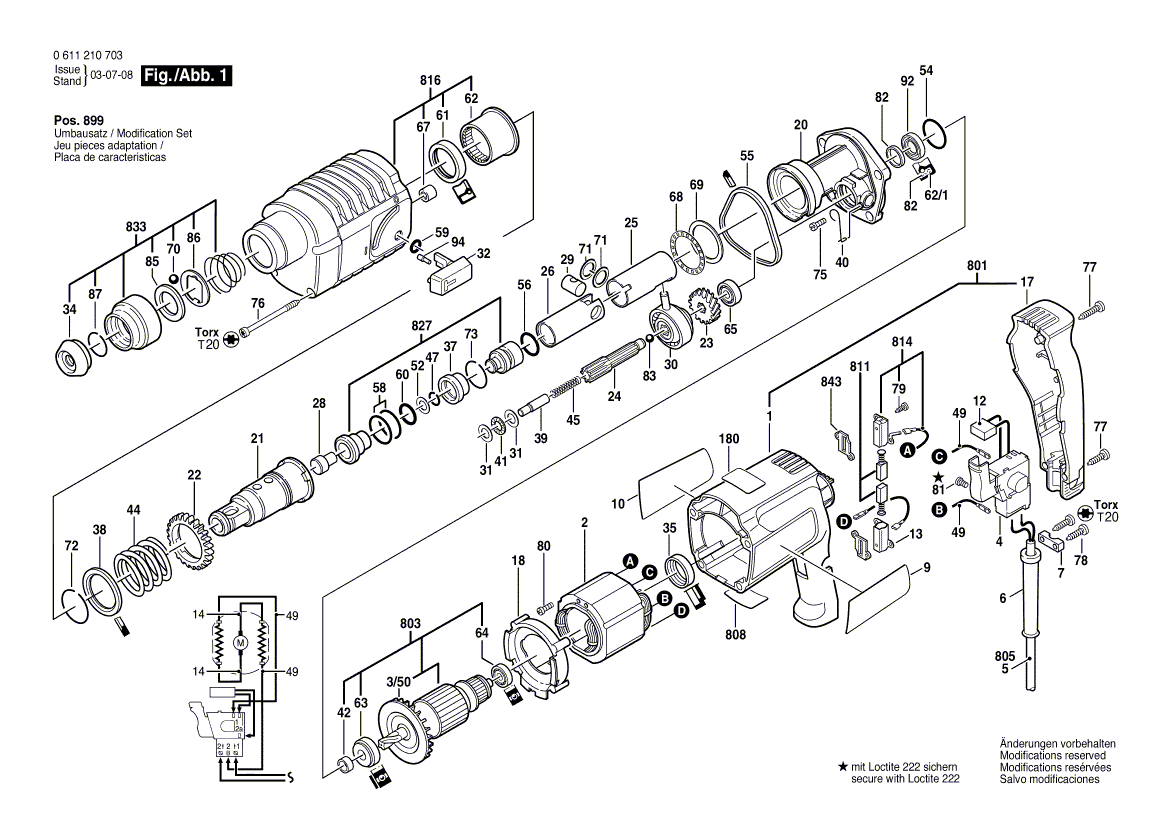 New Genuine Bosch 1610202012 Intermediate Ring