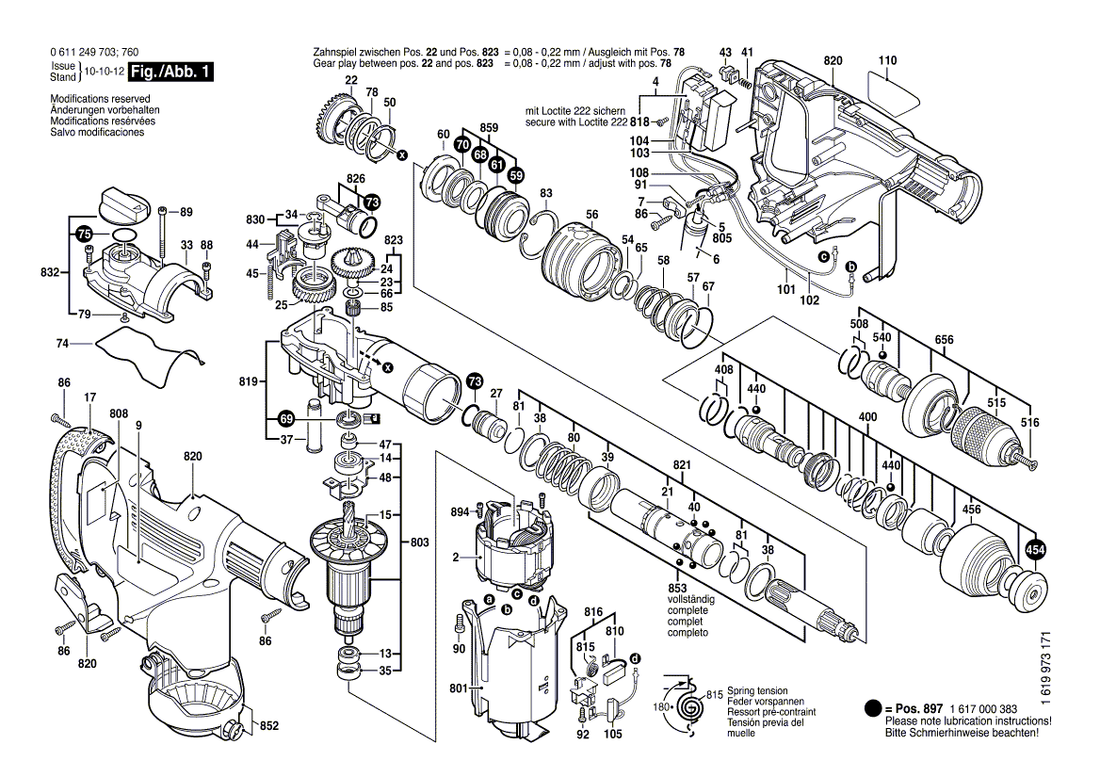 New Genuine Bosch 1610202018 Supporting Disc