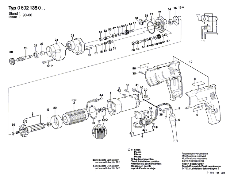 New Genuine Bosch 1610210022 O-Ring