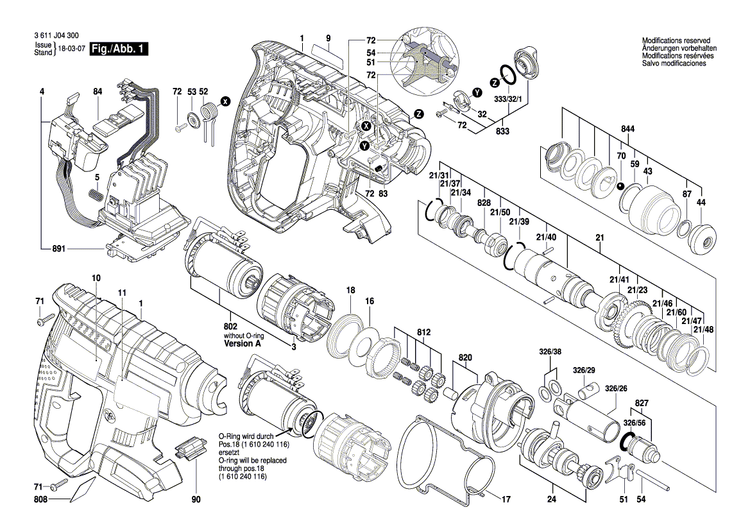 New Genuine Bosch 1610210185 O-Ring