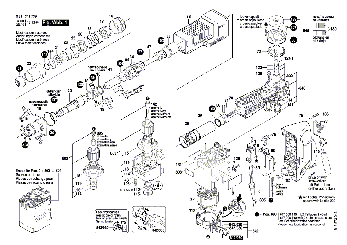 New Genuine Bosch 1610283025 Rotary shaft lip seal