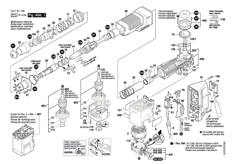 New Genuine Bosch 1610283025 Rotary shaft lip seal