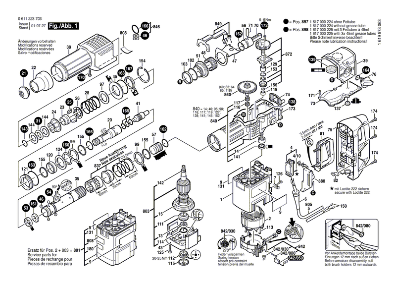 New Genuine Bosch 1610290034 Thrust Ring