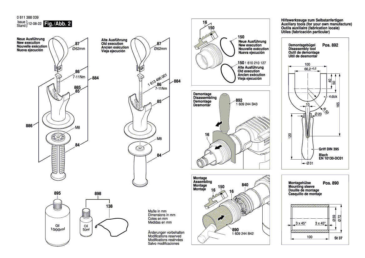 New Genuine Bosch 1610290062 Rotary shaft lip seal