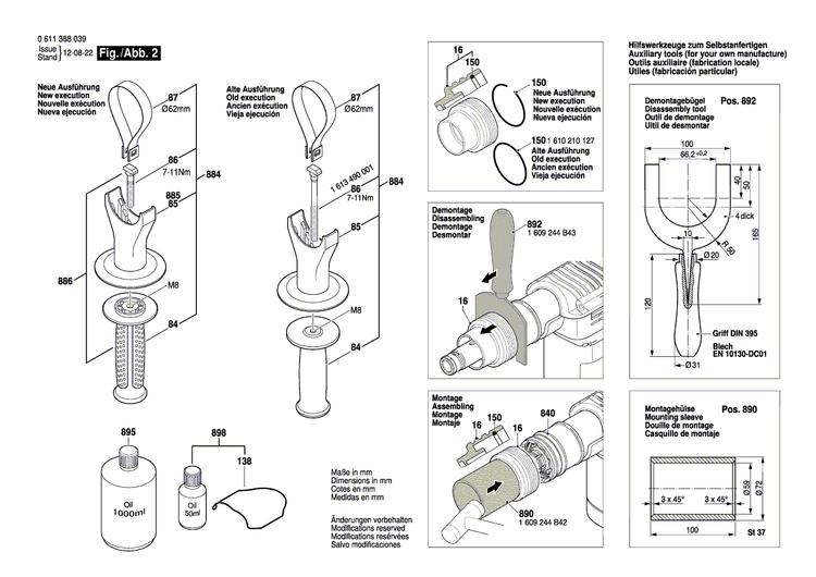 New Genuine Bosch 1610290062 Rotary shaft lip seal