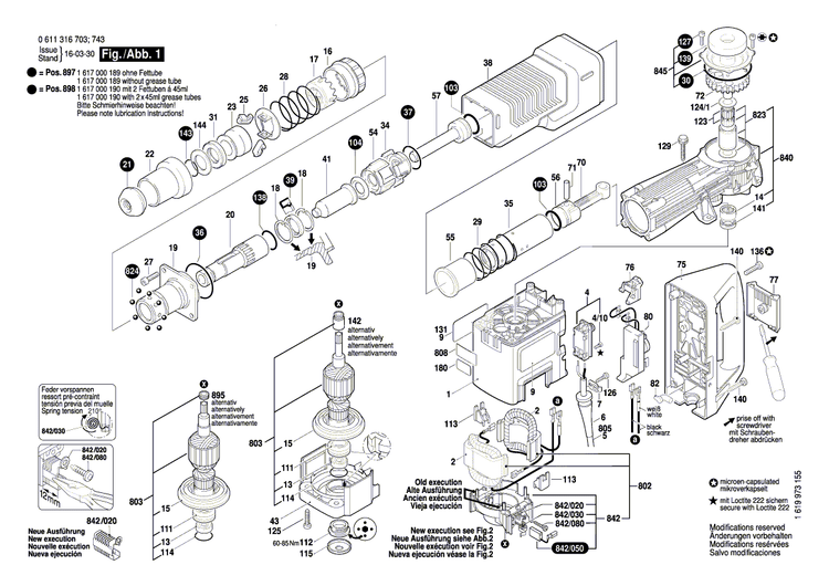 New Genuine Bosch 1610420005 Control Bushing