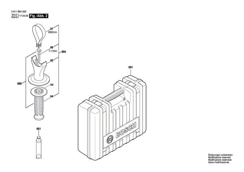 New Genuine Bosch 1610499069 Guide Sleeve