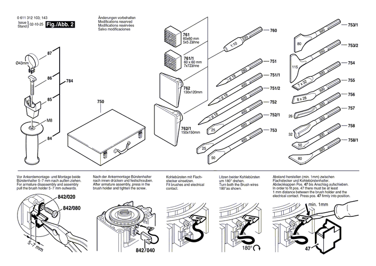 New Genuine Bosch 1610501036 Bushing