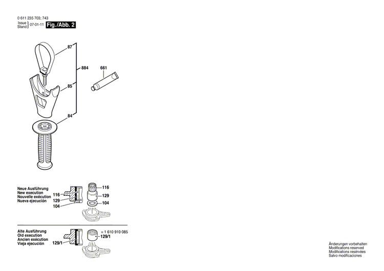 New Genuine Bosch 1610508035 Protective Cap