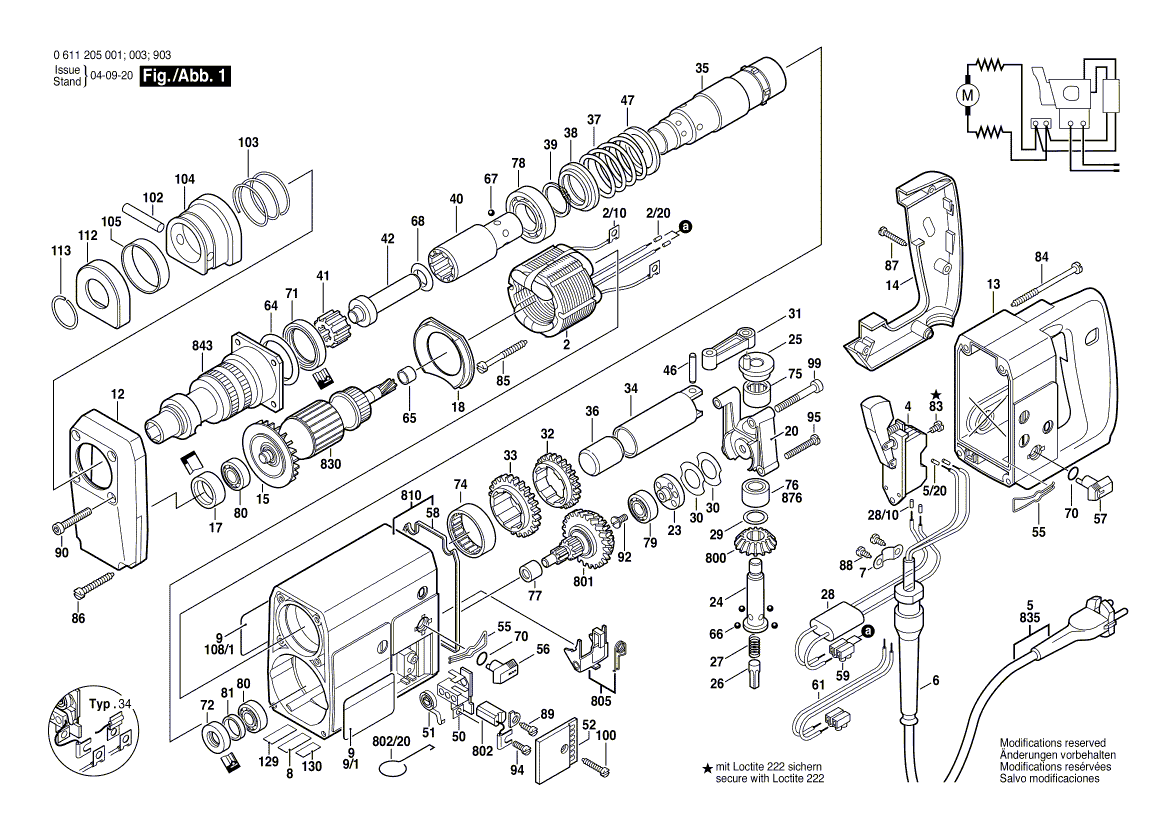 New Genuine Bosch 1610910051 Needle bearing