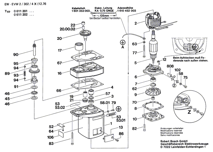 New Genuine Bosch 1610910052 Needle-Roller Bearing