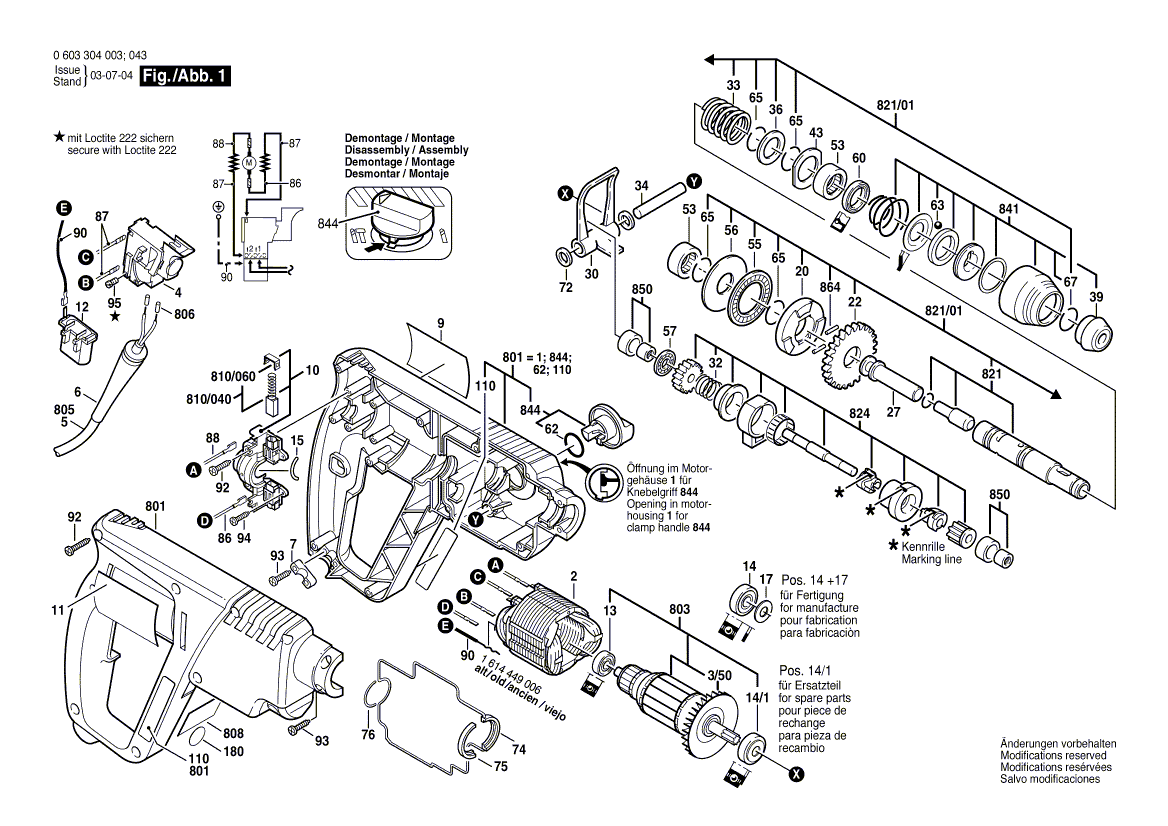 New Genuine Bosch 1610910077 Needle bearing
