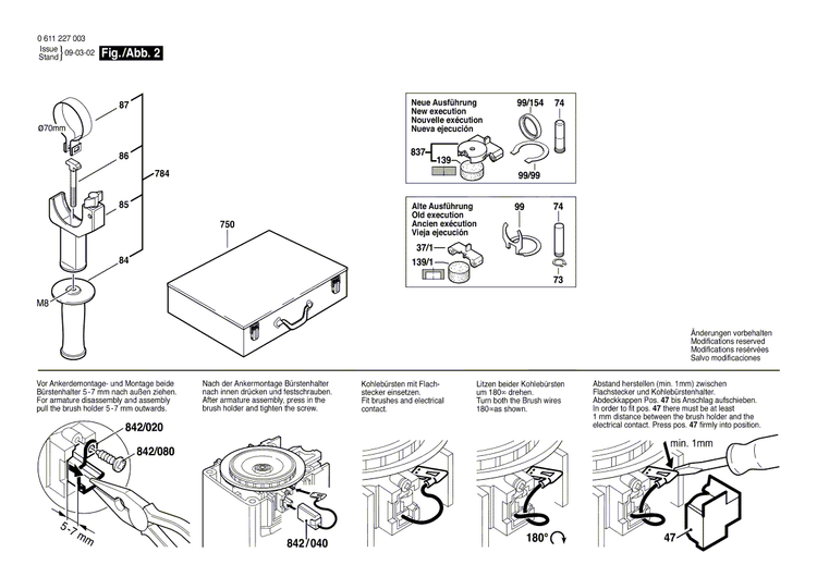 New Genuine Bosch 1610913011 Needle-Roller Assembly