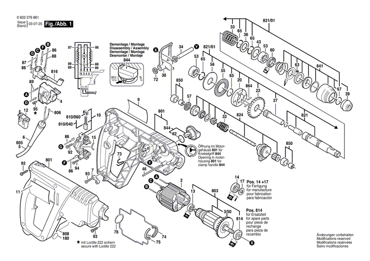 New Genuine Bosch 1610920012 Roller Thrust Bearing