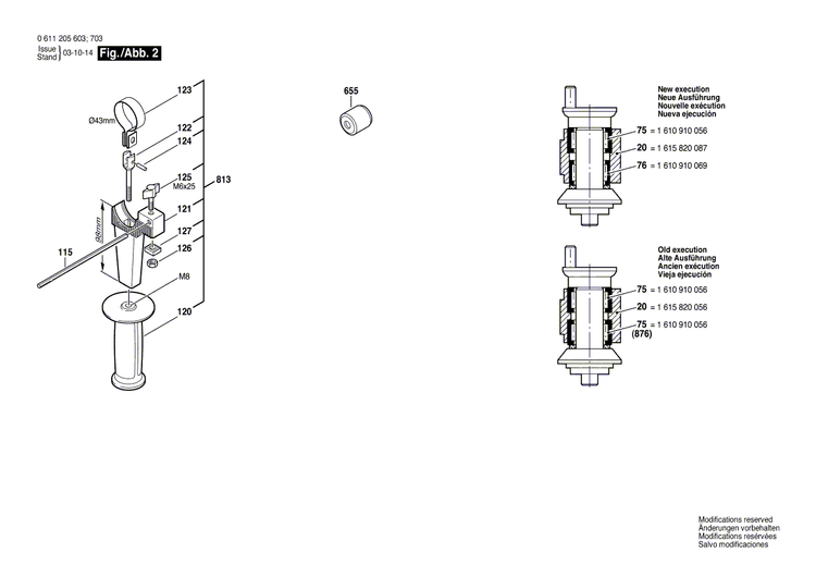 New Genuine Bosch 1611015025 Sealing Frame