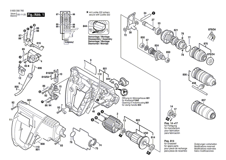 New Genuine Bosch 1611015041 Sealing Frame