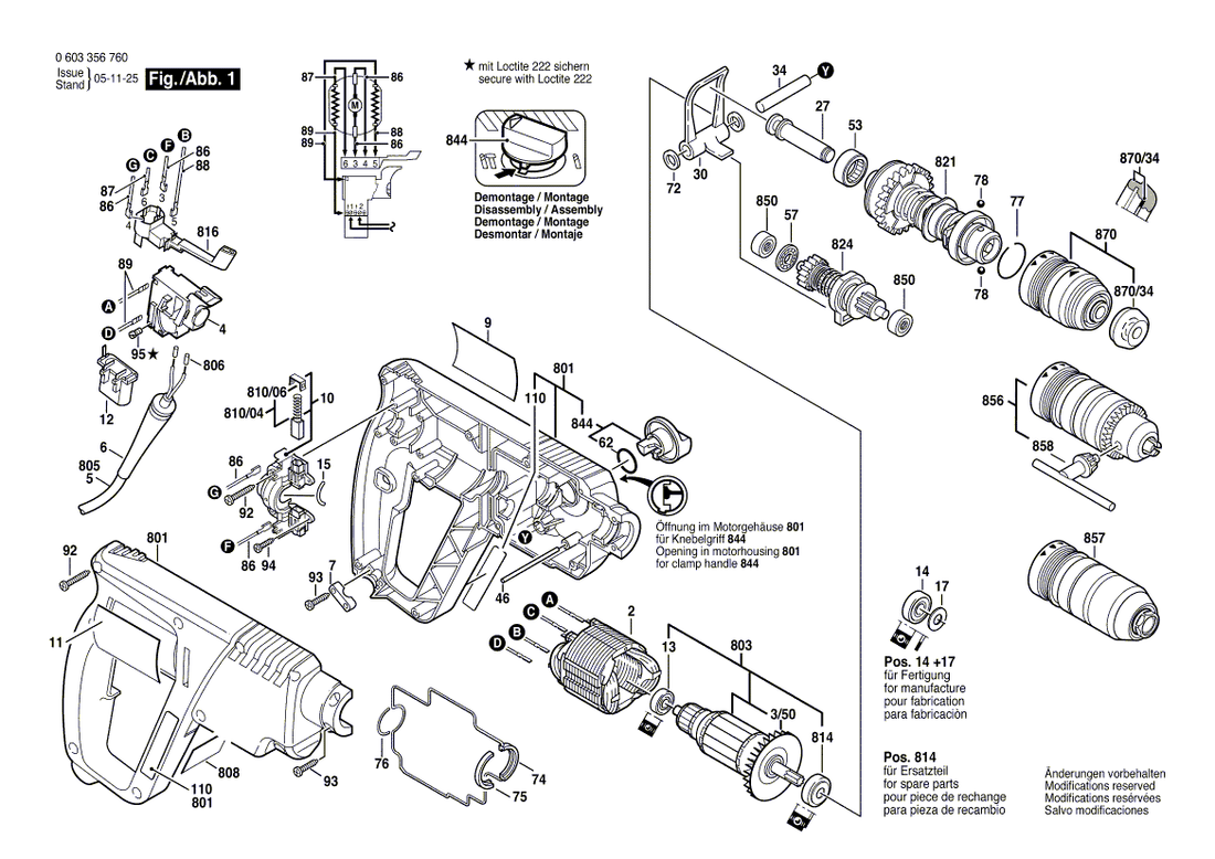 New Genuine Bosch 1611015042 Sealing Frame