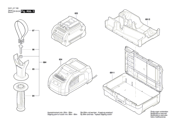 New Genuine Bosch 1611015053 Sealing Frame