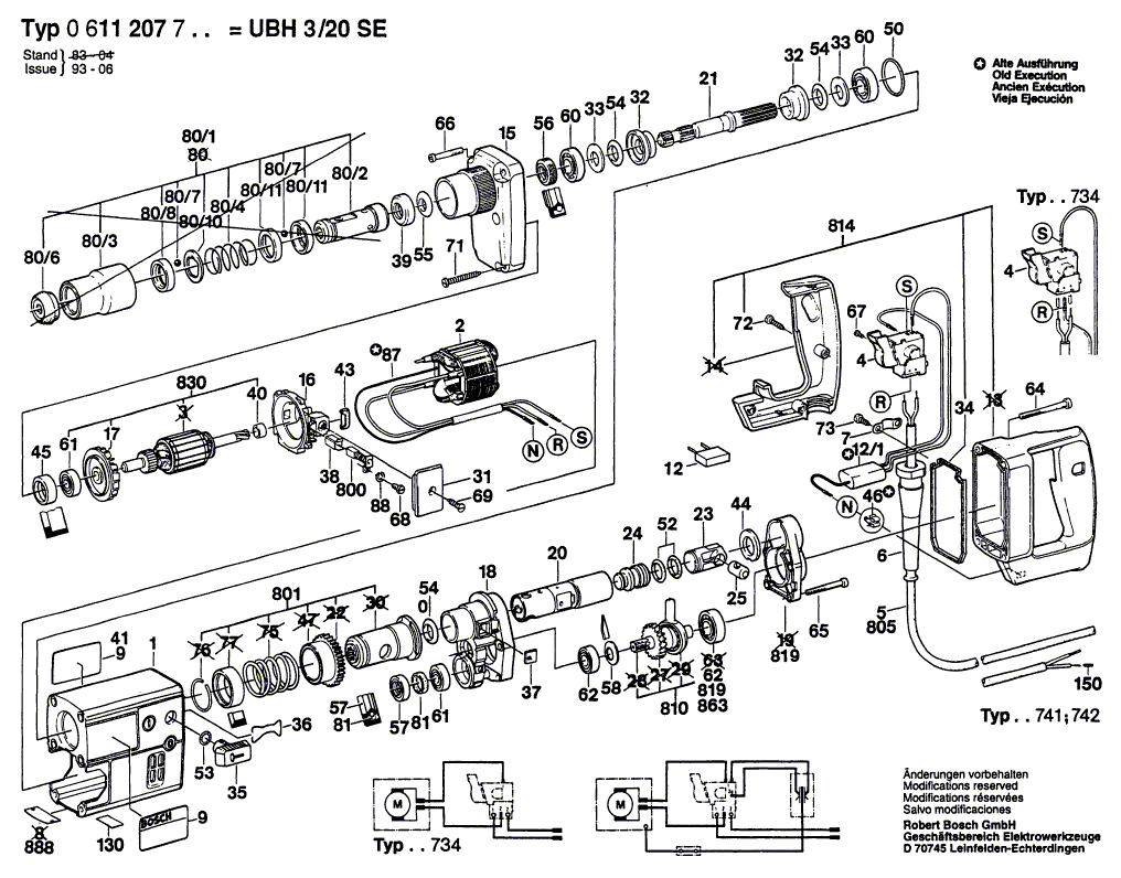 New Genuine Bosch 1611031004 Sealing Plate