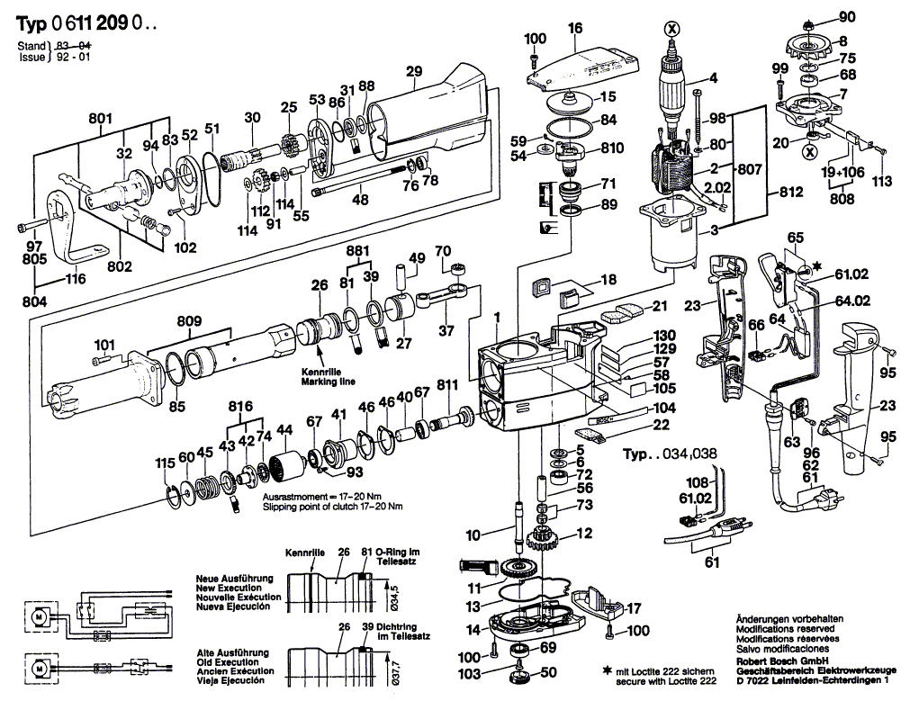 New Genuine Bosch 1611091002 connecting terminal