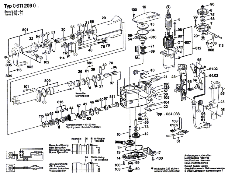 New Genuine Bosch 1611091002 connecting terminal