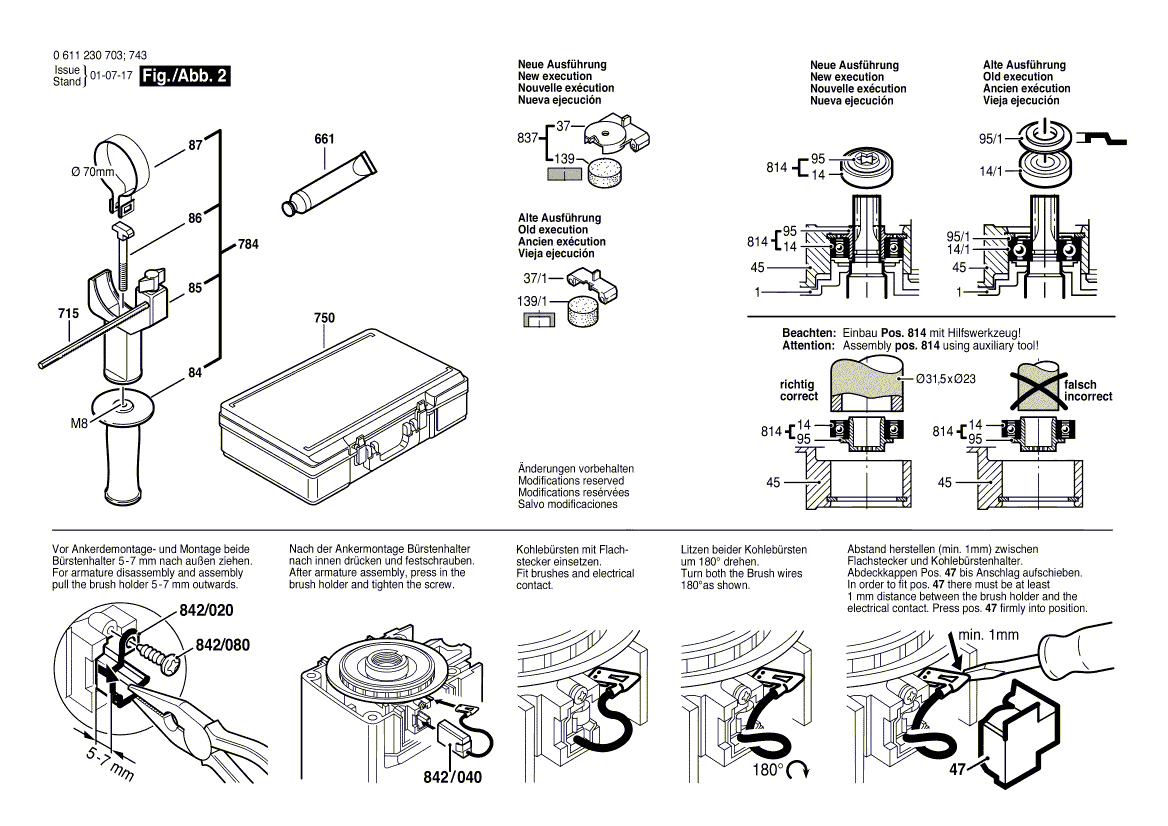 New Genuine Bosch 1611110801 Sticker