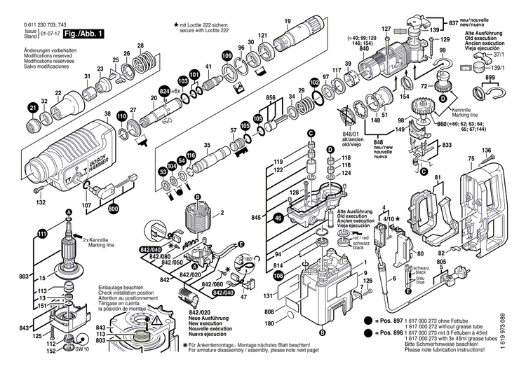 New Genuine Bosch 1611110801 Sticker