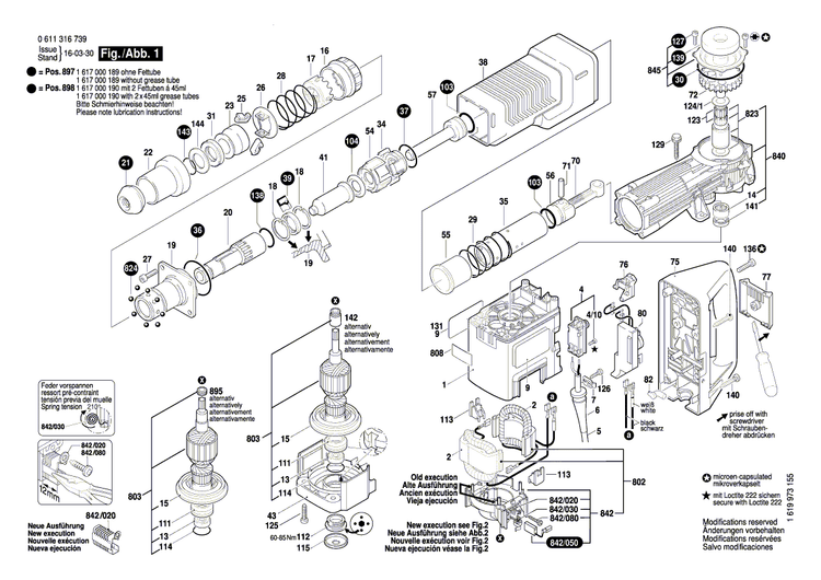 New Genuine Bosch 1611110892 Manufacturer's nameplate
