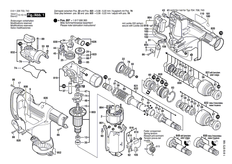 New Genuine Bosch 1611110A54 Reference Plate