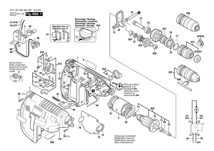 New Genuine Bosch 1611110A98 Reference Plate