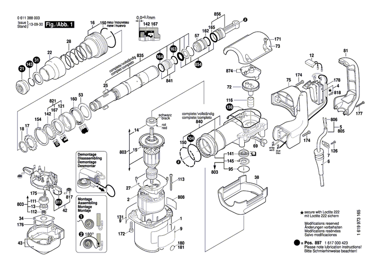 New Genuine Bosch 1611110D05 Sticker