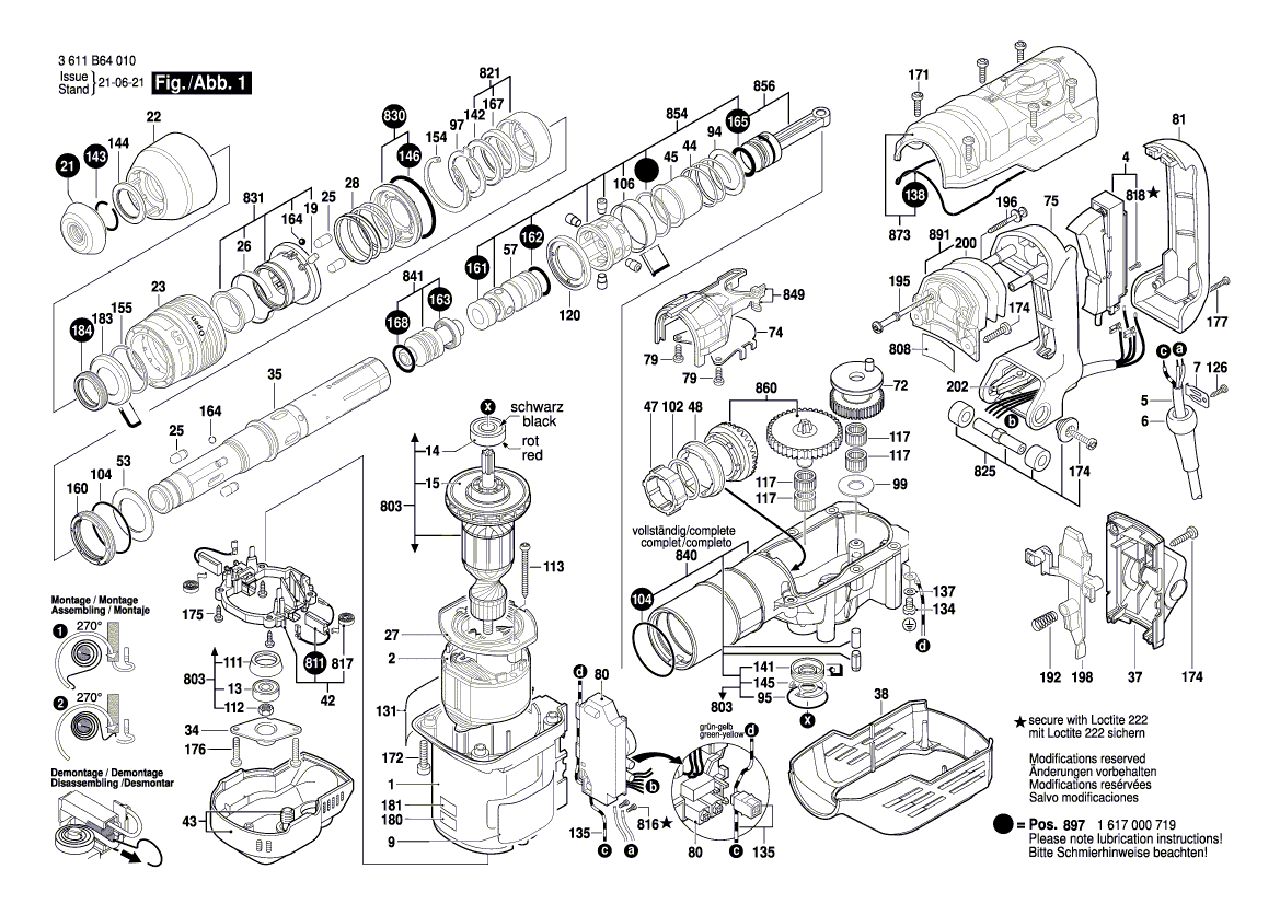New Genuine Bosch 1611110D61 Manufacturer's nameplate