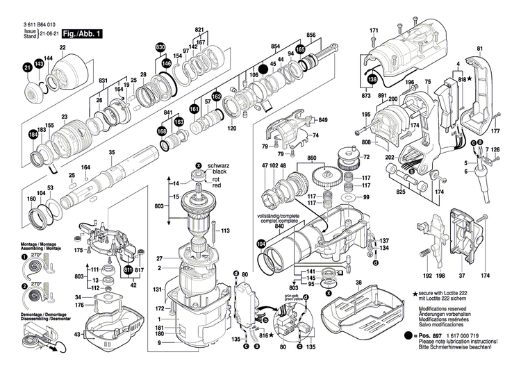 New Genuine Bosch 1611110D61 Manufacturer's nameplate