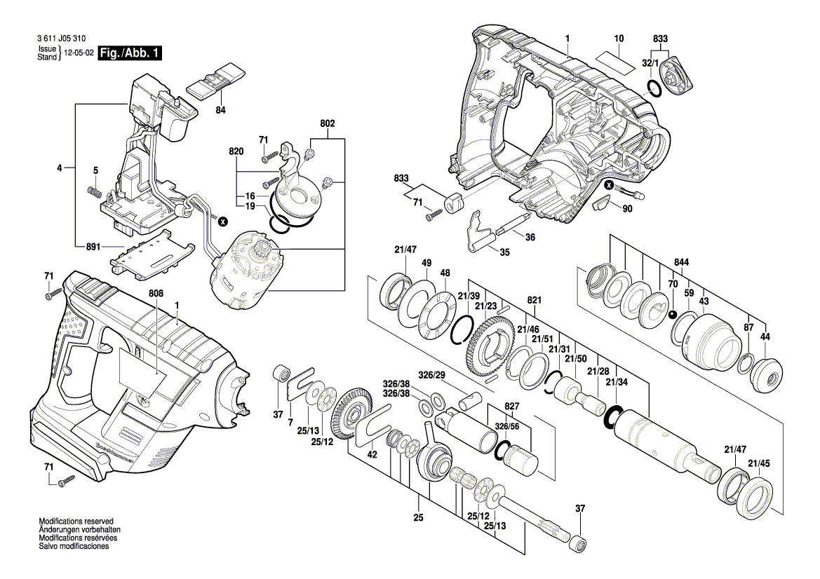 New Genuine Bosch 1611110W35 Manufacturer's nameplate