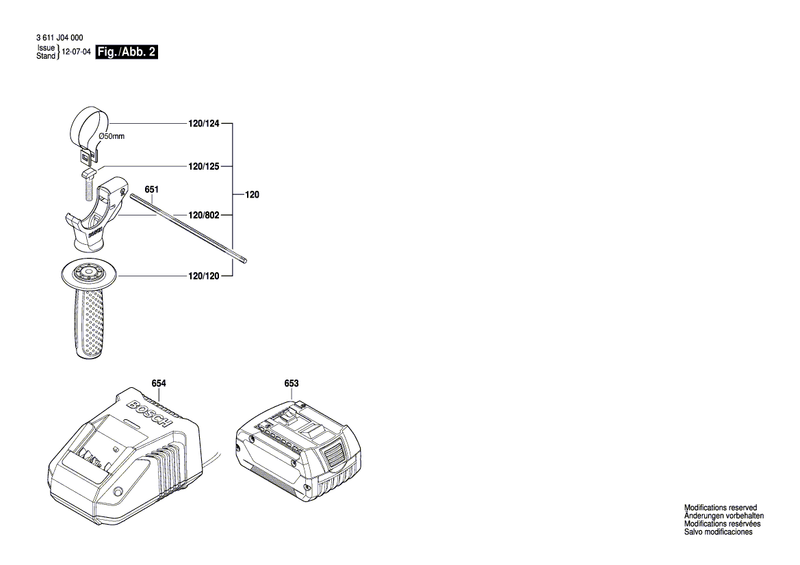 New Genuine Bosch 1611110W71 Warning Plate