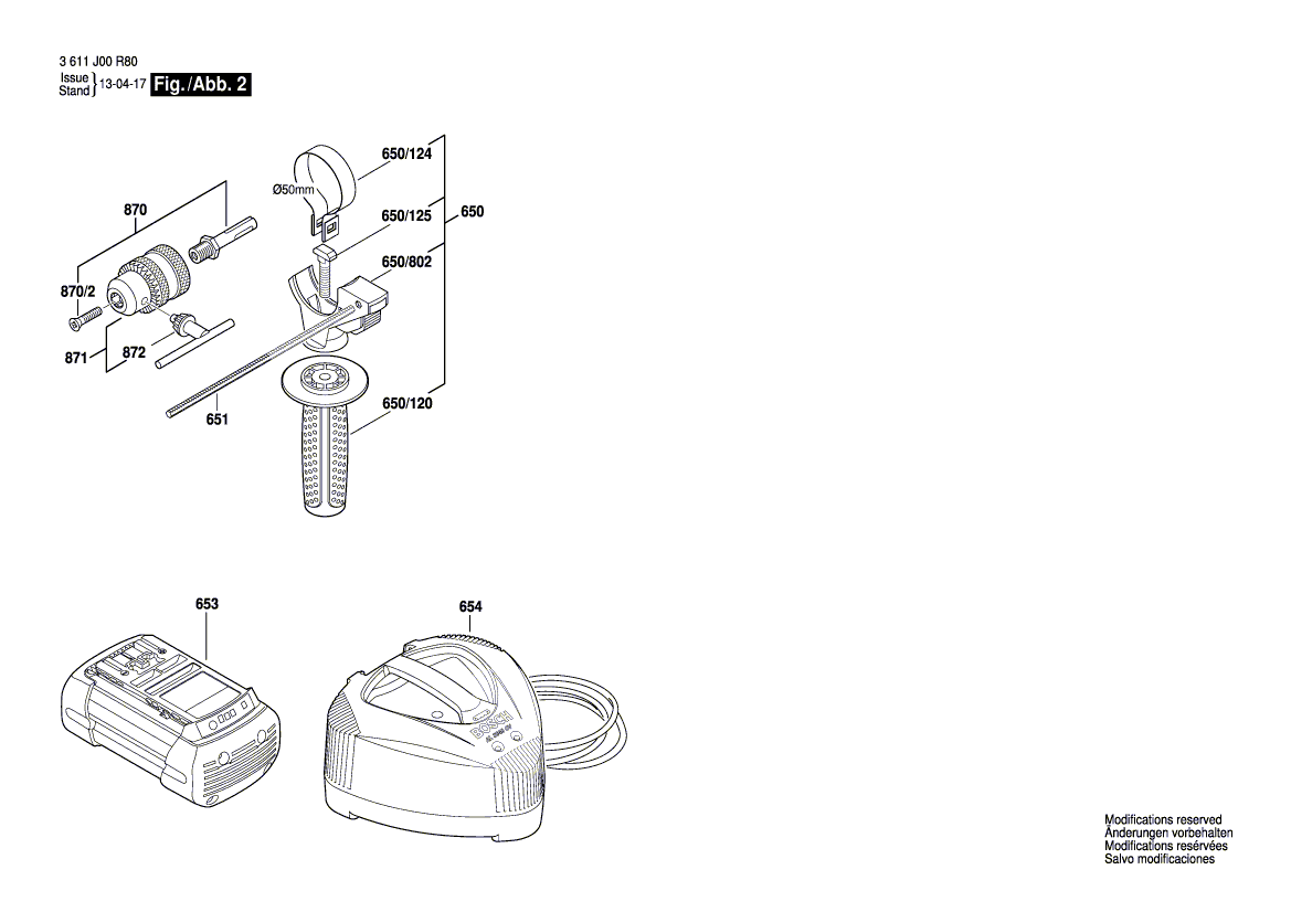 New Genuine Bosch 1611110Z56 Manufacturer's nameplate