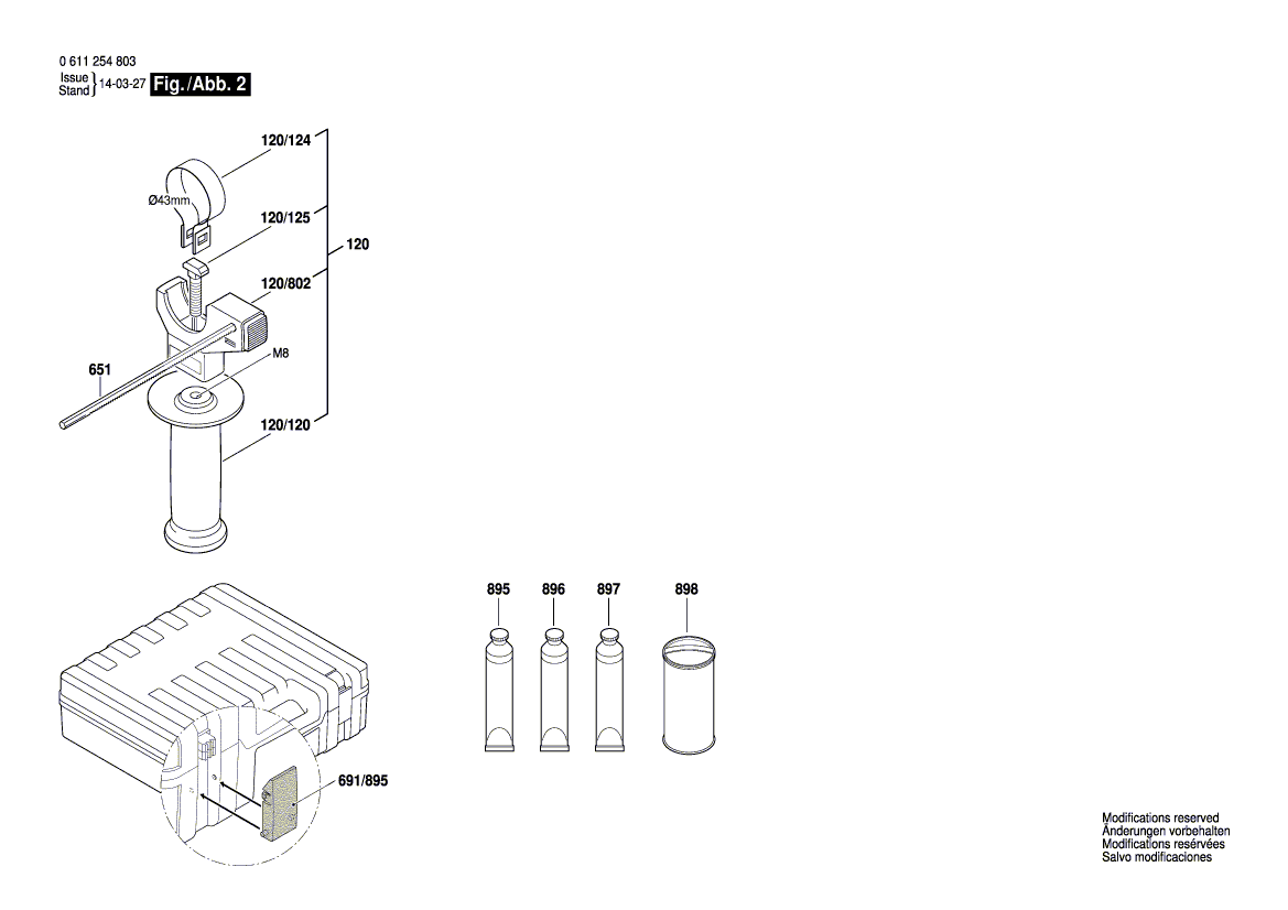 New Genuine Bosch 1611110Z80 Manufacturer's nameplate