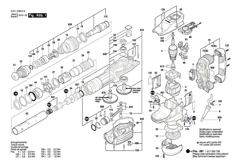 New Genuine Bosch 161111A077 Warning Plate