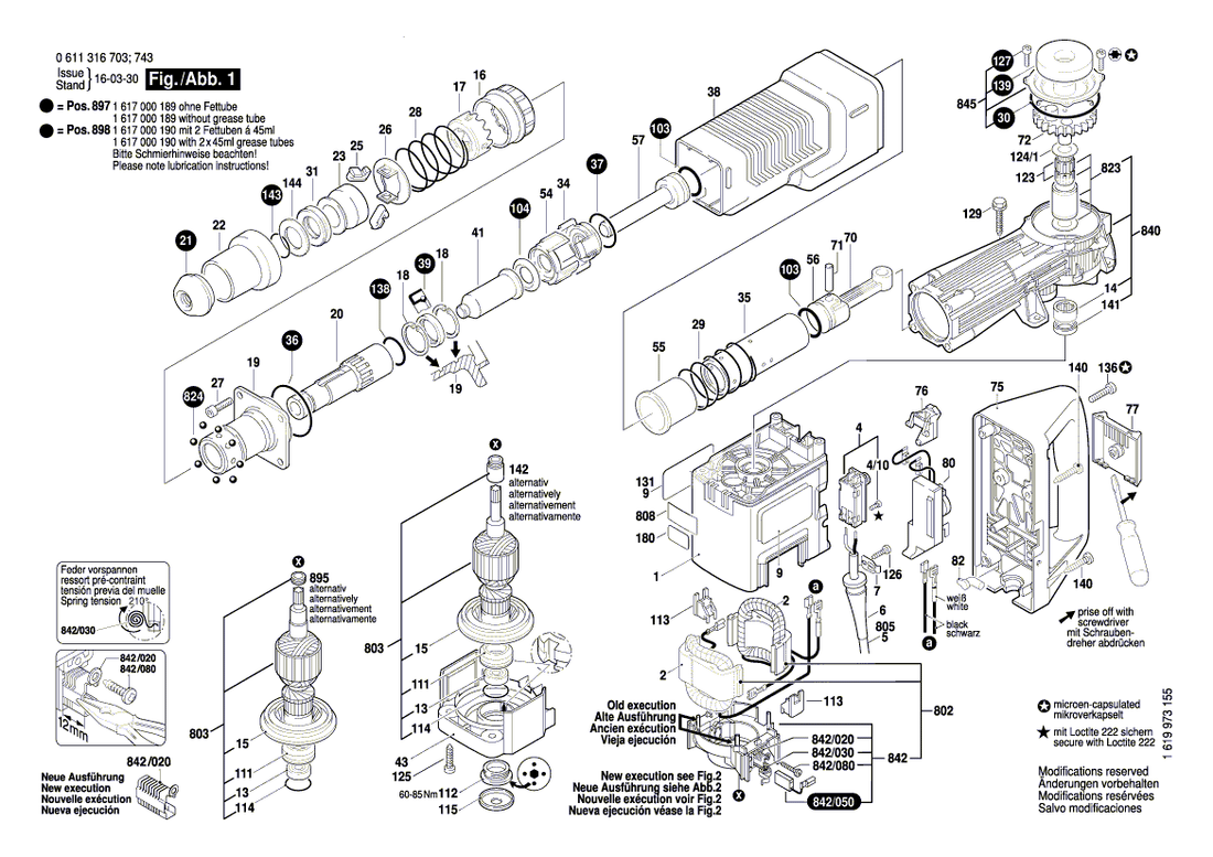 New Genuine Bosch 1612026048 Shift Plate