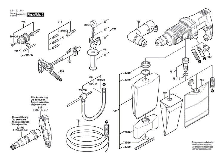 New Genuine Bosch 1612386001 Support clamp