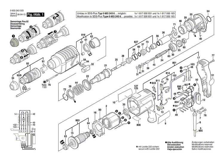 New Genuine Bosch 1613100014 Cylindrical Roller